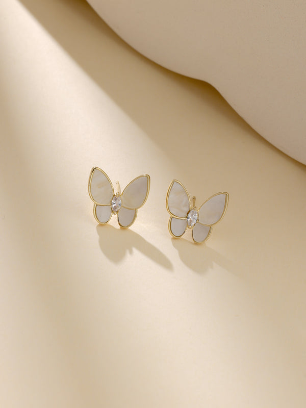 The Natural Mother of pearl Earrings