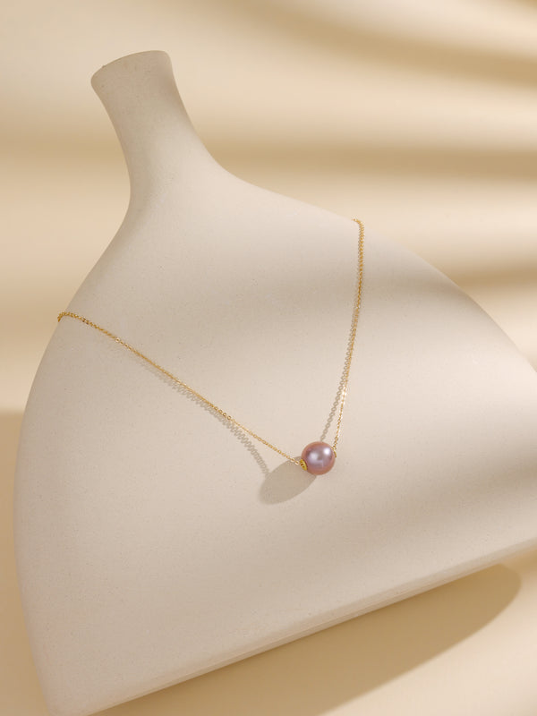 The Natural Freshwater Pearl with S925 Silvery Necklace