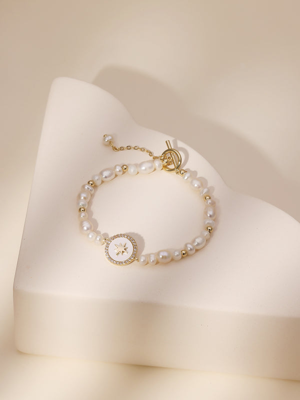 Saint Freshwater Pearl Bracelet