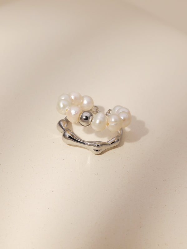 Freshwater Pearl French Minimalist rings anelli